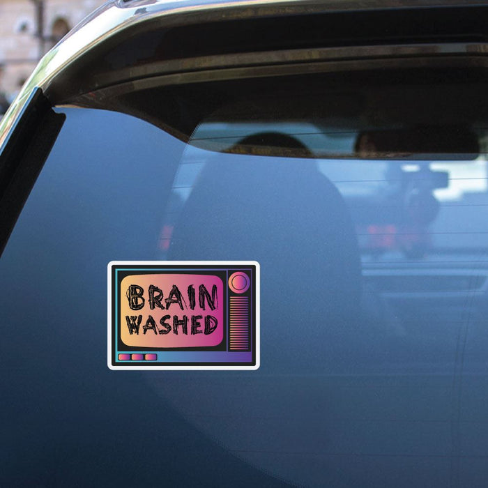 Brain Washed Tv Sticker Decal