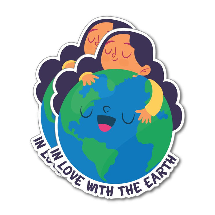 2X In Love With The Earth Sticker Decal