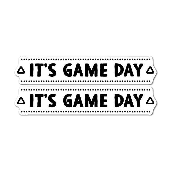 3X It Is Game Day Sticker Decal