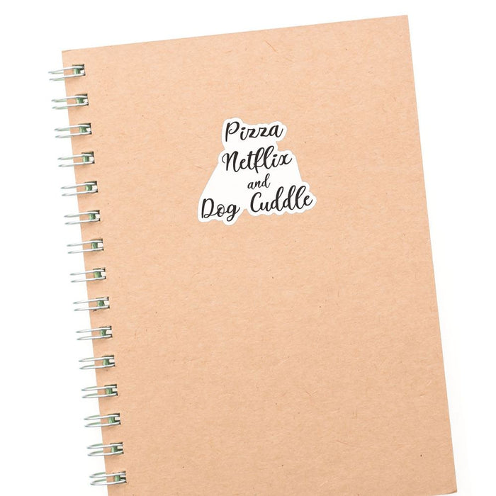 Dog Cuddles Sticker Decal