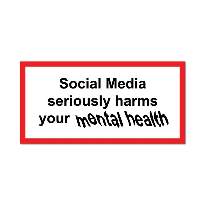 Social Media Smoking Packet Sticker Decal