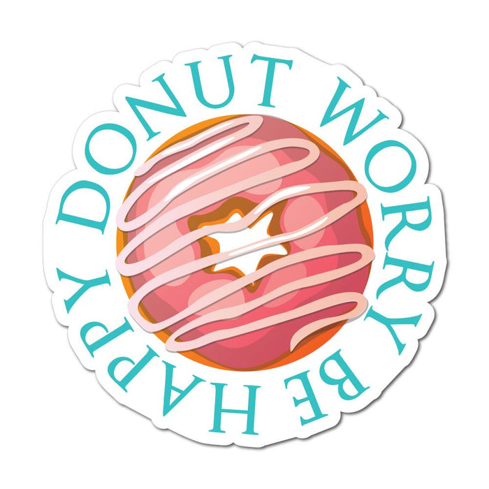 Donut Worry Be Happy Sticker Decal