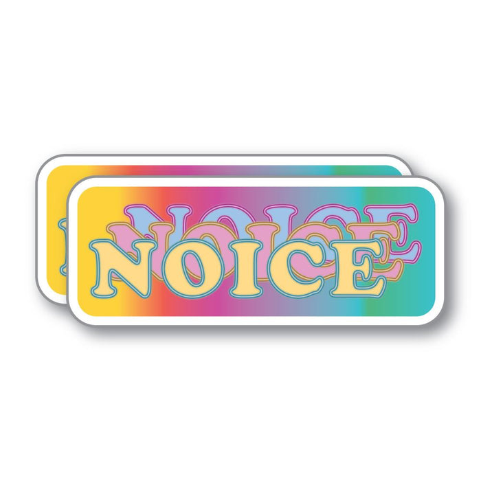 2X Noice Saying Sticker Decal