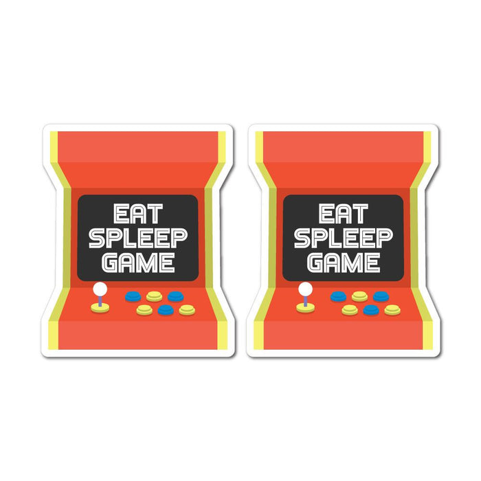 2X Eat Sleep Game Sticker Decal
