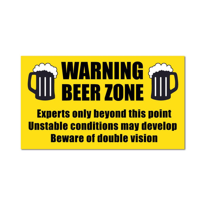 Beer Zone Sticker Decal