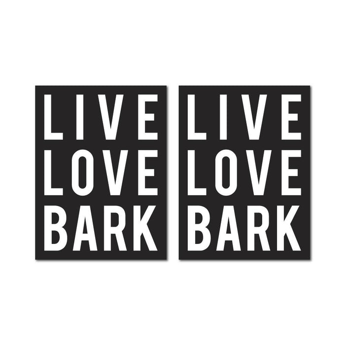 2X Love Bark Sticker Decal