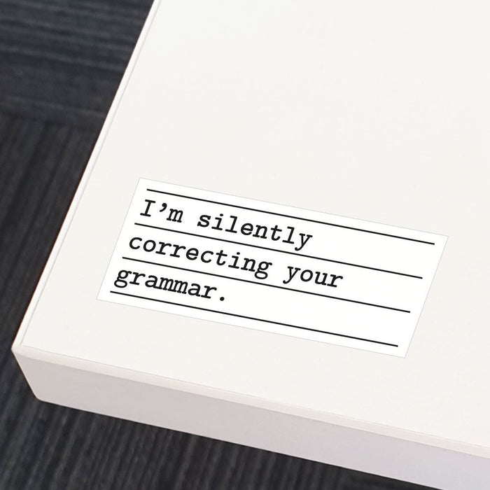 Correcting Your Grammar Sticker Decal