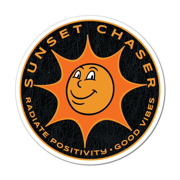Sunset Chaser Radiate Positivity Sticker Decal