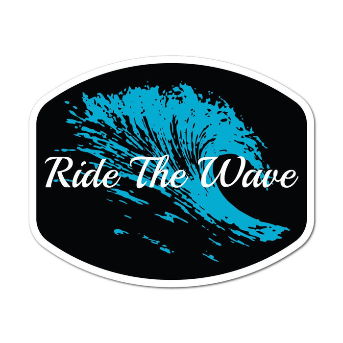 Ride The Wave Surfer Sticker Decal