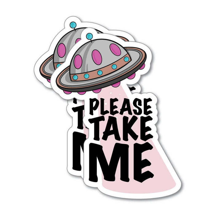 2X Please Take Me Sticker Decal