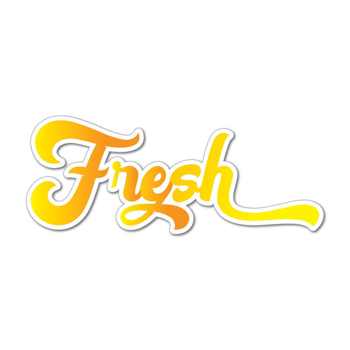 Fresh Sun Yellow Sunrise Colourful Car Sticker Decal