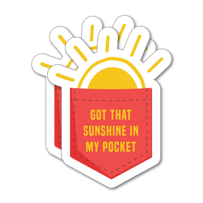 2X Got That Sunshine In My Pocket Sticker Decal