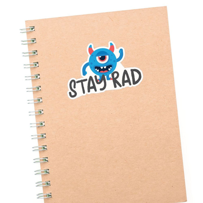 Stay Rad Alien Sticker Decal