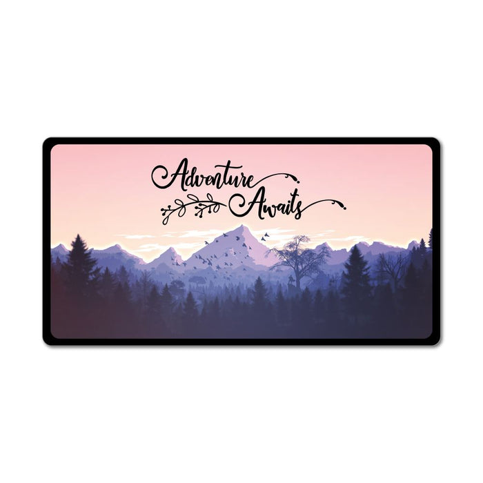 Adventure Awaits Mountains Travel Motivation Road Trip Jeep Car Sticker Decal