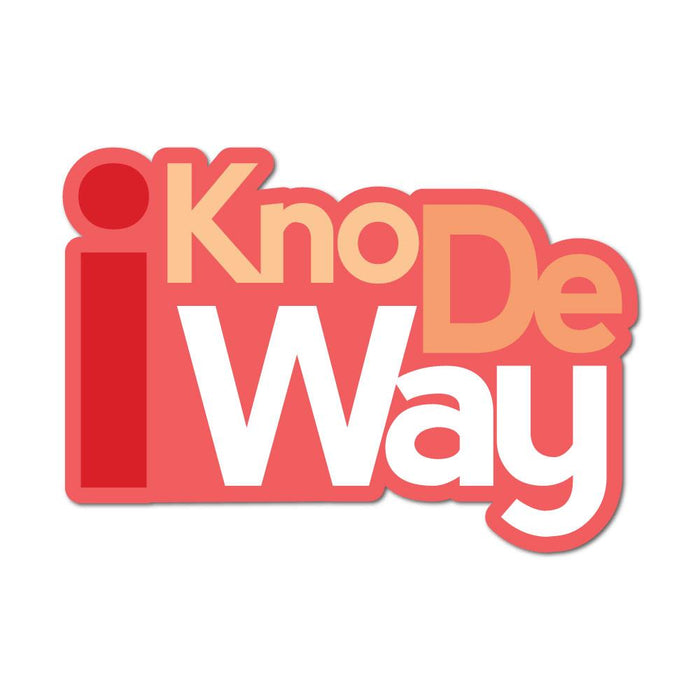 I Kno De Way Knuckles Sticker Decal
