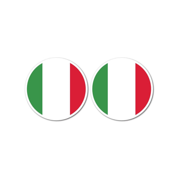 Italy Flag X2 Sticker Decal