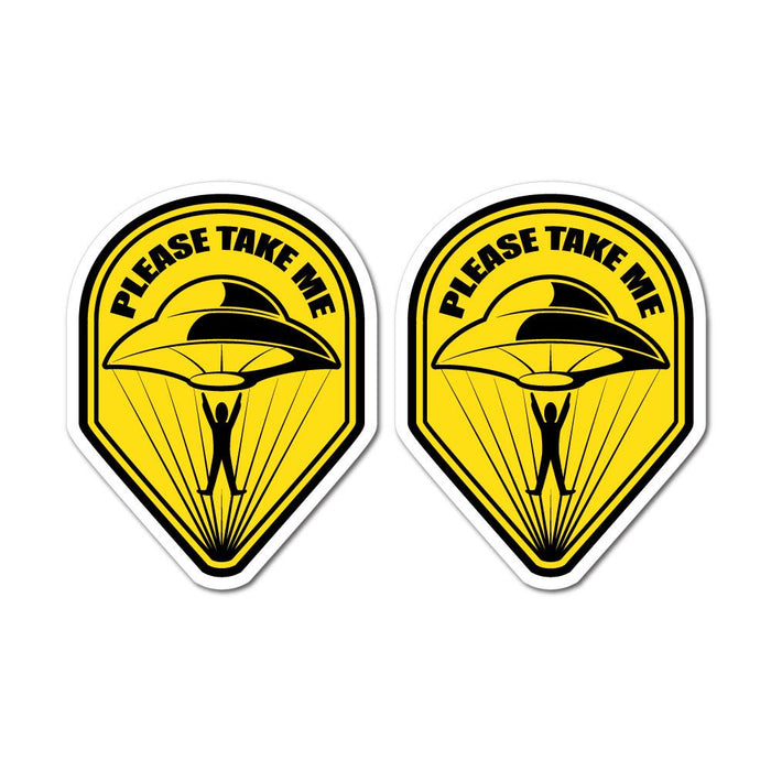 2X Please Take Me Sticker Decal