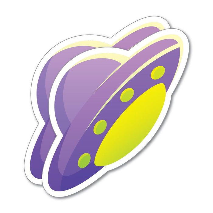 2X Unidentified Flying Object Sticker Decal
