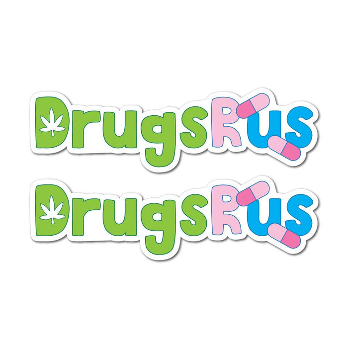 2X Drugsrus Sticker Decal