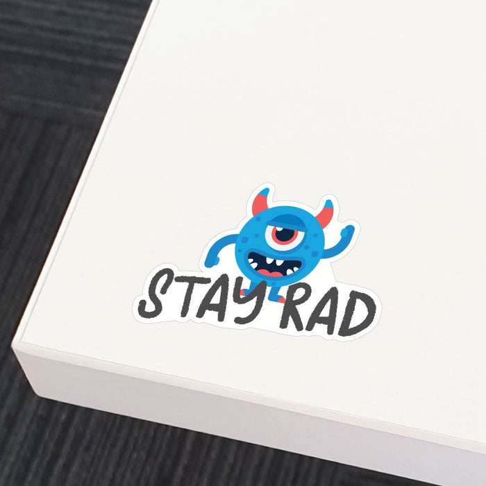 Stay Rad Alien Sticker Decal
