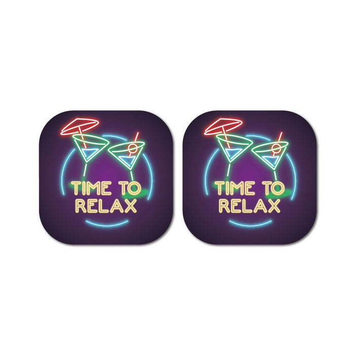 2X Time To Relax Sticker Decal