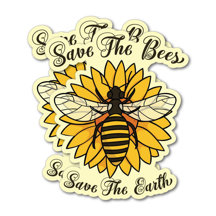 2X Save The Bees Save The Earth Sticker Decal