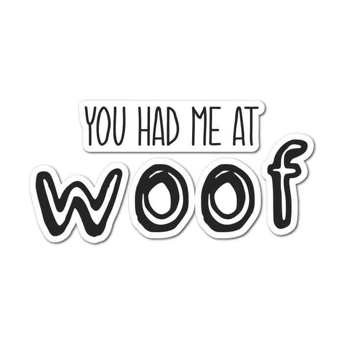 Woof Sticker Decal