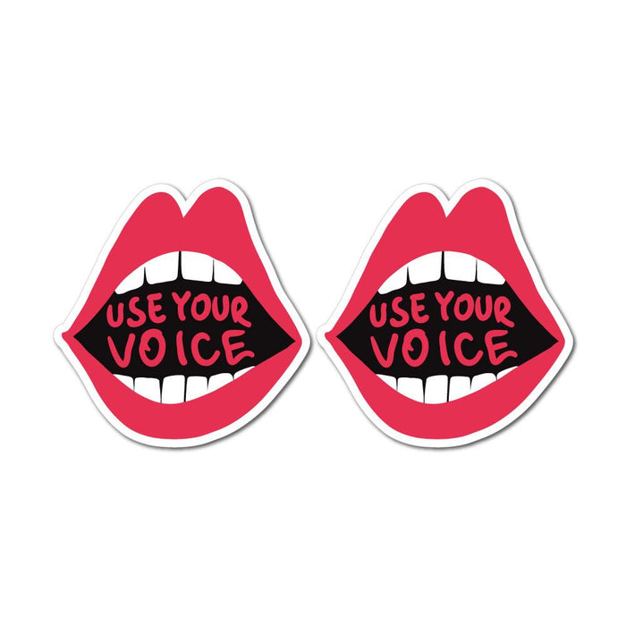 2X Use Your Voice Sticker Decal