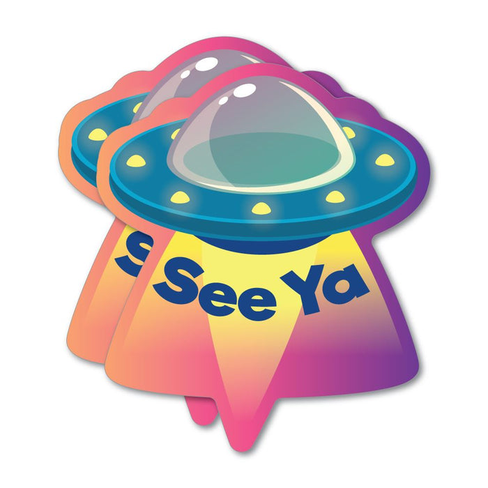 2X See Ya Ufo Sticker Decal