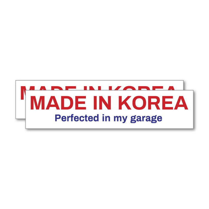2X Made In Korea Sticker Decal