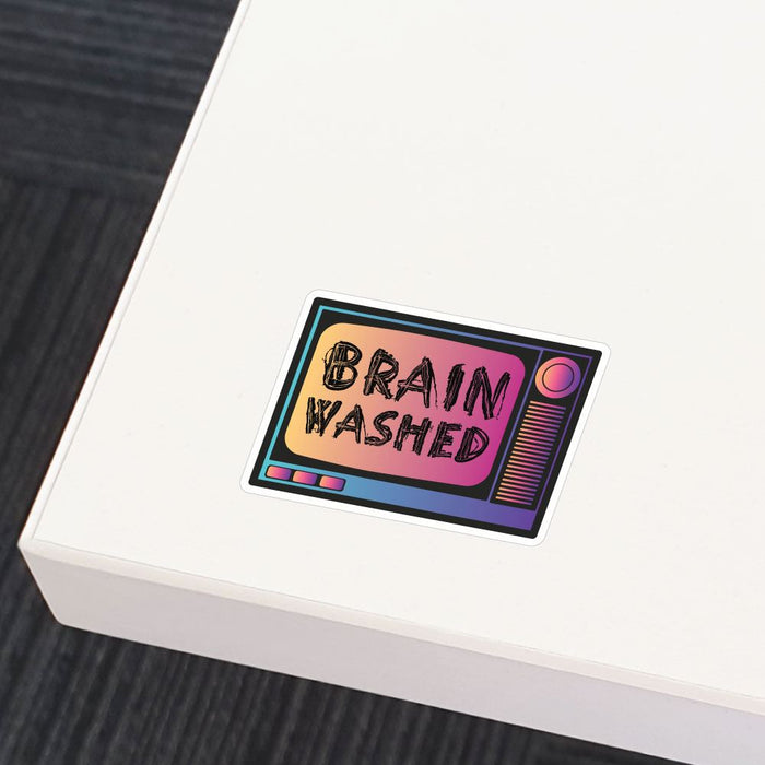 Brain Washed Tv Sticker Decal
