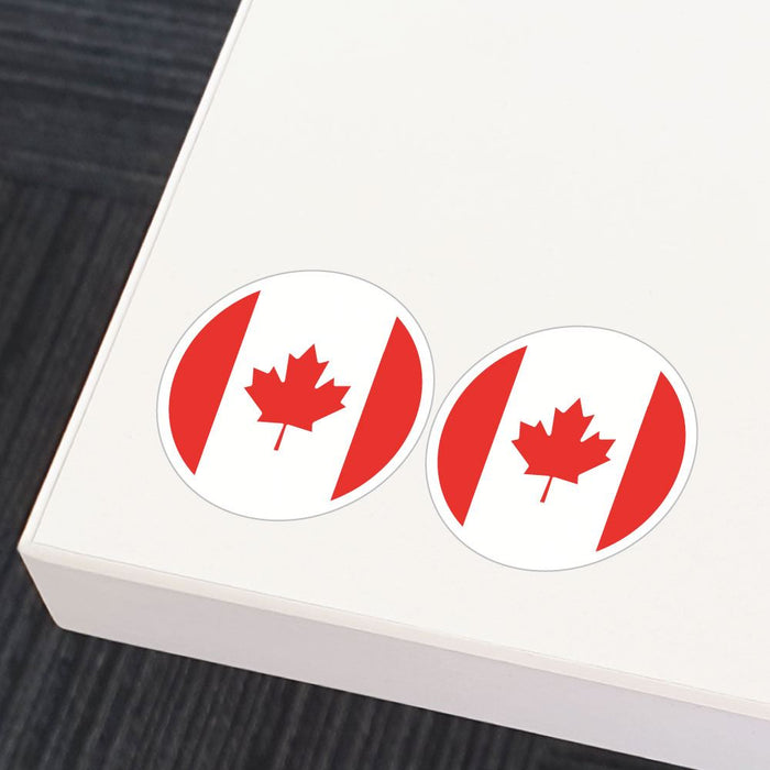Canada Flag X2 Sticker Decal