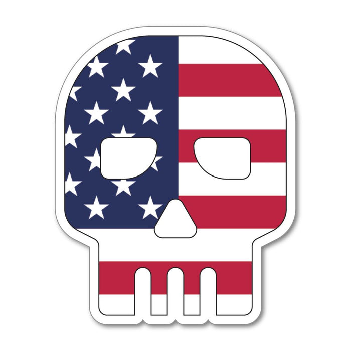 American Skull Sticker Decal