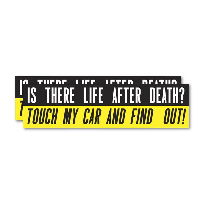 2X Touch My Car Sticker Decal