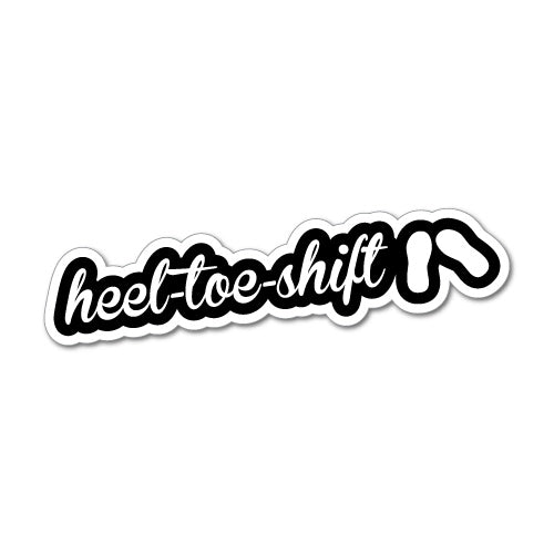 Heel Toe Jdm Car Sticker Decal | JDM Stickers - Sticker Collective