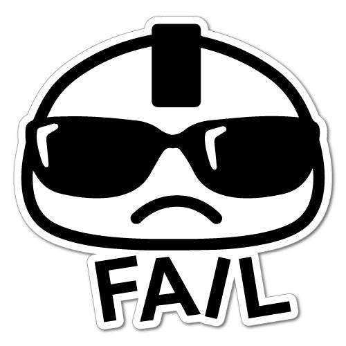 Fail Face Jdm Sticker Decal | JDM Stickers - Sticker Collective