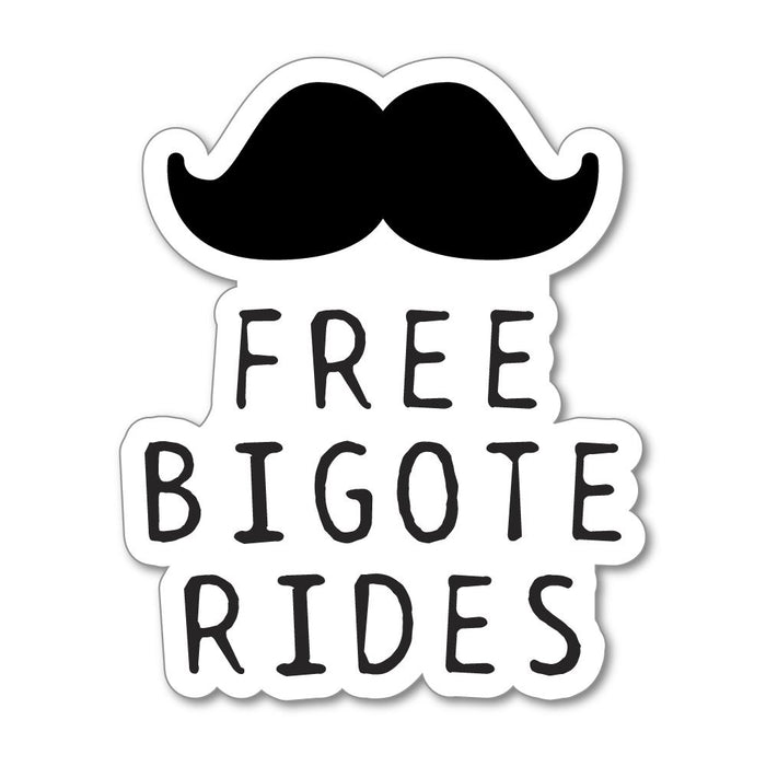 Free Bigote Rides Sticker Decal