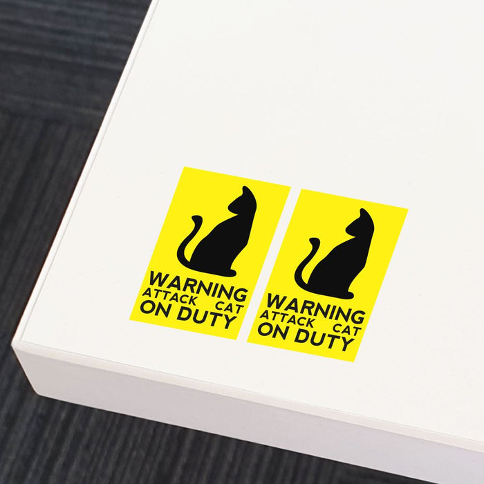 2X Attack Cat Sticker Decal