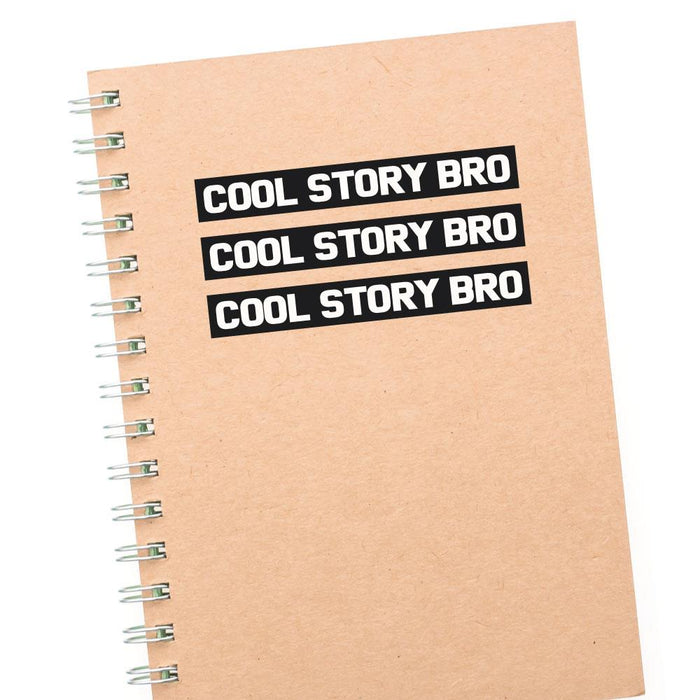 3X Cool Story Sticker Decal