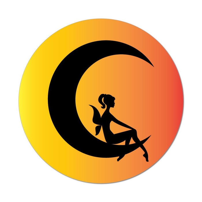 Hippie Fairy Sunset Moonchild Moon Sun Peace Earth Hippy Car Sticker Decal