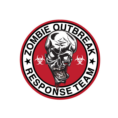 Zombie Outbreak Response Team Badge Jdm Sticker Decal