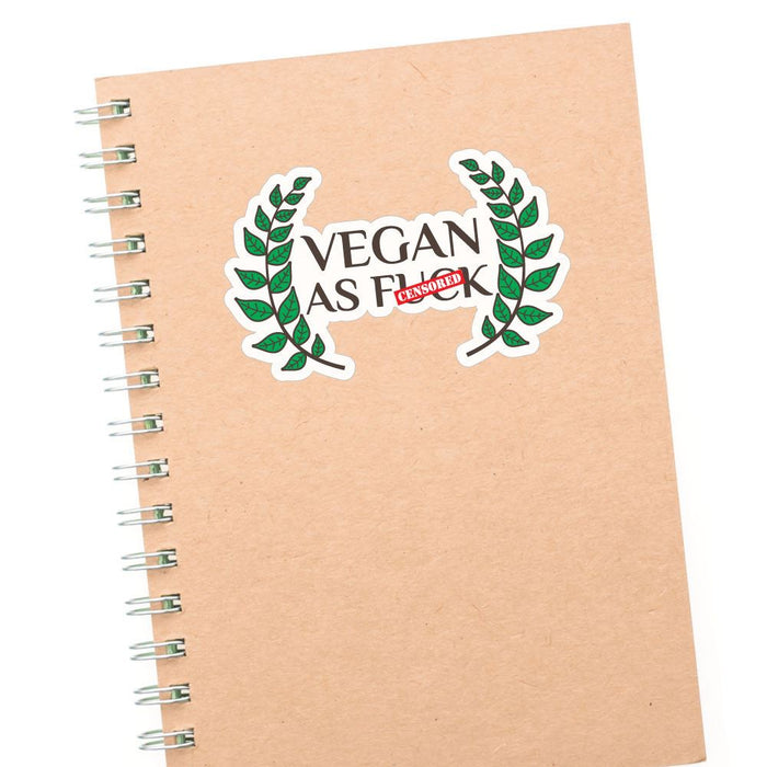 Vegan As Fck Af Sticker Decal