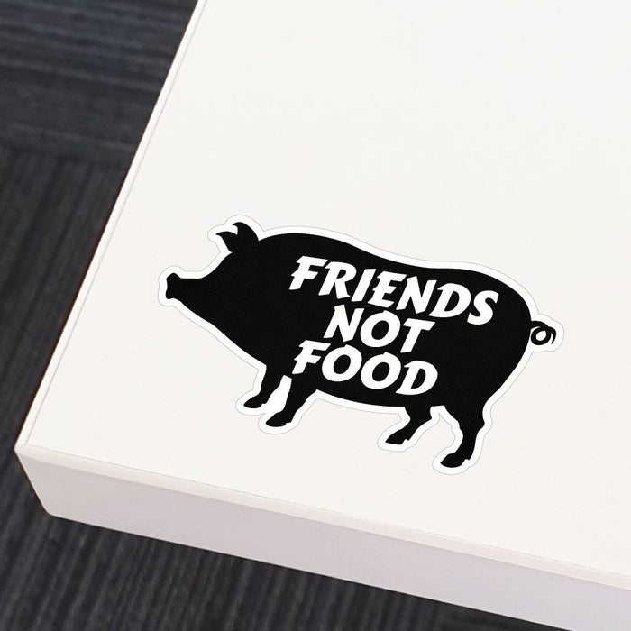 Pigs Are Friends Not Food Sticker Decal