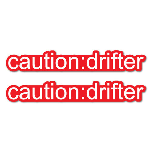 2X Caution Drifter Colon Jdm Sticker Decal | JDM Stickers - Sticker ...