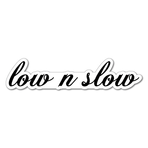 Low N Slow Script Jdm Sticker Decal