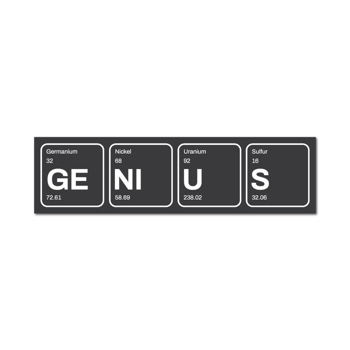 Genius Sticker Decal | Geek Stickers - Sticker Collective