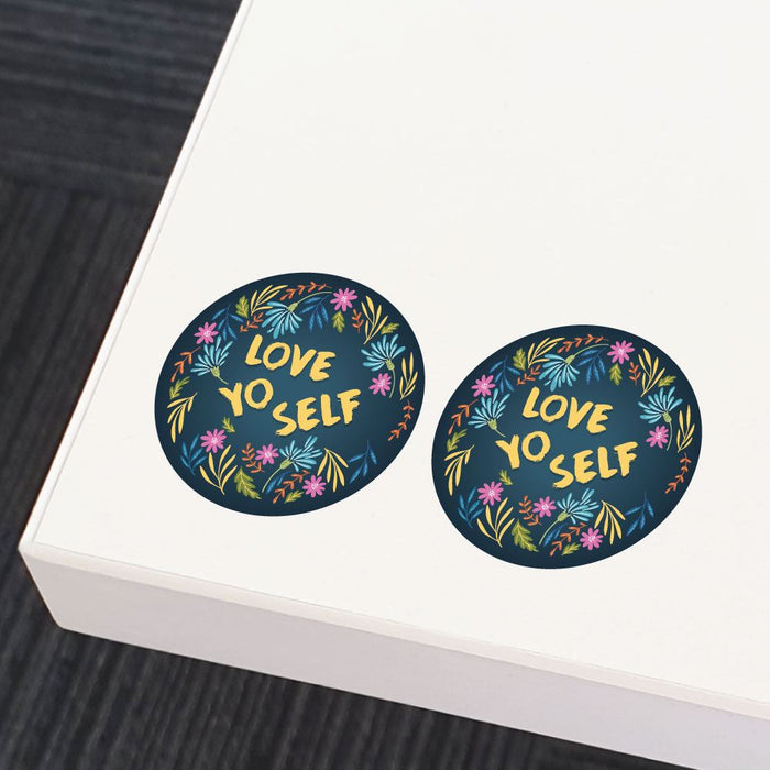 2X Love Yo Self Sticker Decal