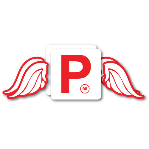 P Plate Red Qld Wings Jdm Sticker Decal | P Plates Stickers - Sticker ...