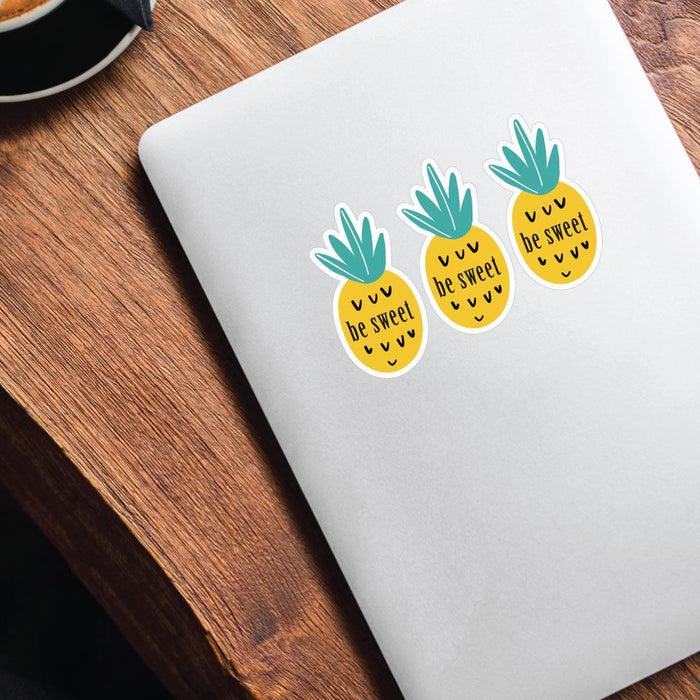 3X Be Sweet Pineapple Sticker Decal