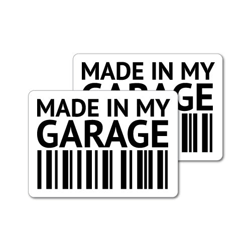 2X Made In My Garage Jdm Sticker Decal